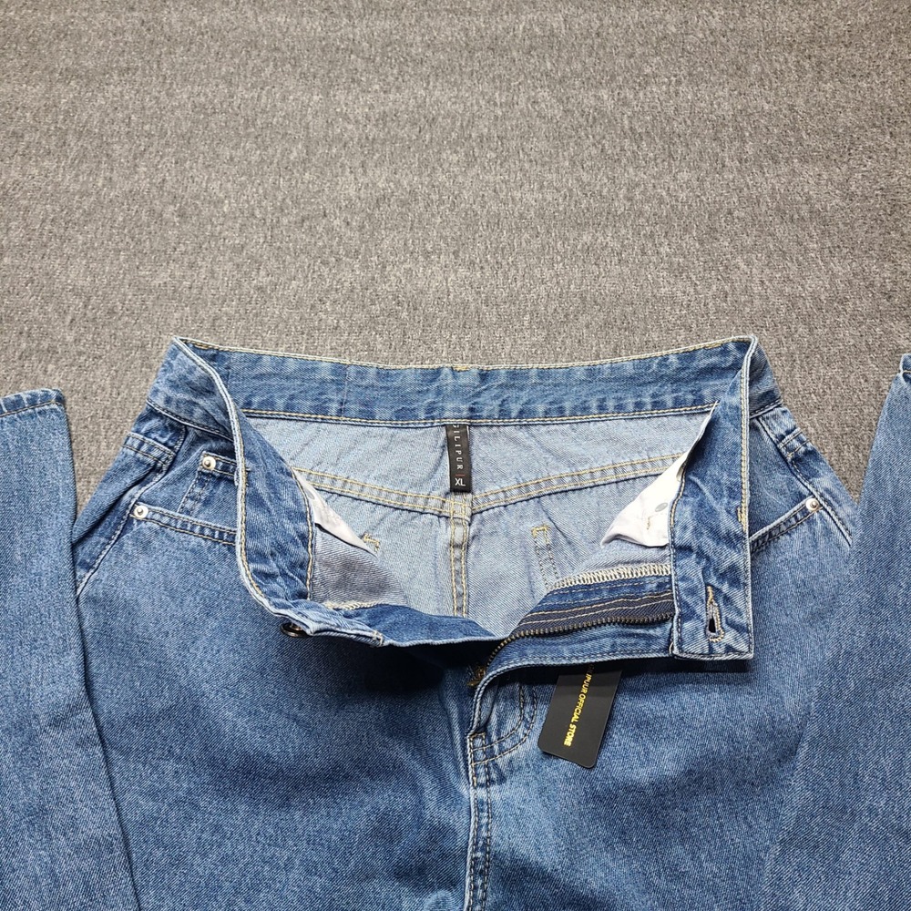 GILIPUR Mens Blue Cotton‎ Straight Leg Jeans XL 29x31 Denim Pants - Picture 5 of 10